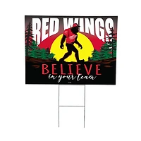 Detroit Red Wings 24" x 18" Bigfoot Believe in Yourself Outdoor Staked Yard Sign