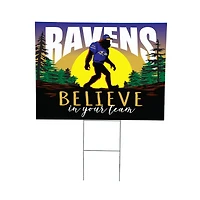 Baltimore Ravens 24" x 18" Bigfoot Believe in Yourself Outdoor Staked Yard Sign