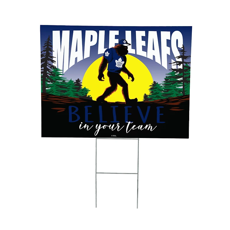 Toronto Maple Leafs 24" x 18" Bigfoot Believe in Yourself Outdoor Staked Yard Sign