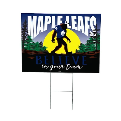 Toronto Maple Leafs 24" x 18" Bigfoot Believe in Yourself Outdoor Staked Yard Sign