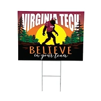Virginia Tech Hokies 24" x 18" Bigfoot Believe in Yourself Outdoor Staked Yard Sign