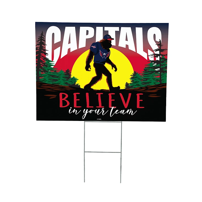 Washington Capitals 24" x 18" Bigfoot Believe in Yourself Outdoor Staked Yard Sign