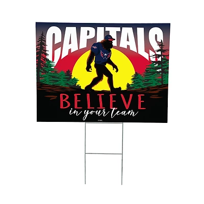 Washington Capitals 24" x 18" Bigfoot Believe in Yourself Outdoor Staked Yard Sign