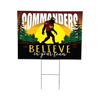 Washington Commanders 24" x 18" Bigfoot Believe in Yourself Outdoor Staked Yard Sign