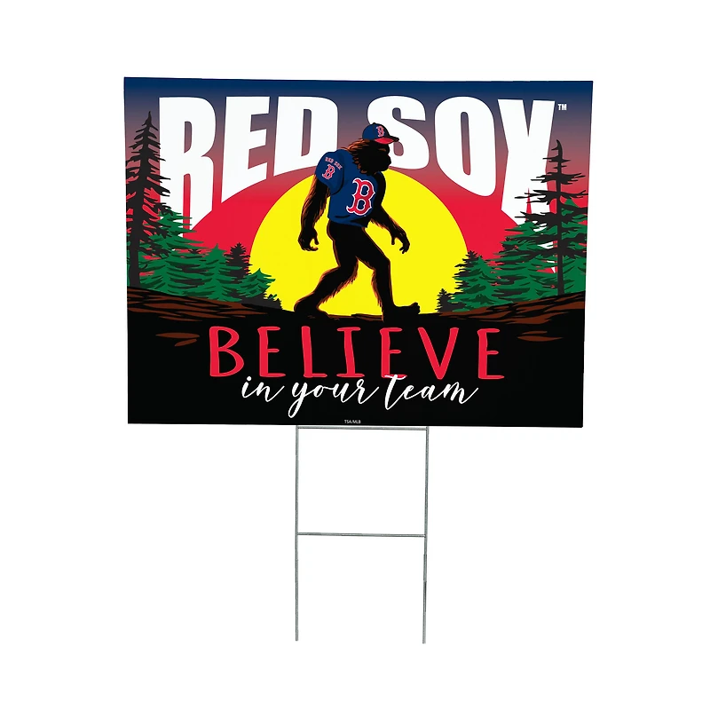 Boston Red Sox 24" x 18" Bigfoot Believe in Yourself Outdoor Staked Yard Sign