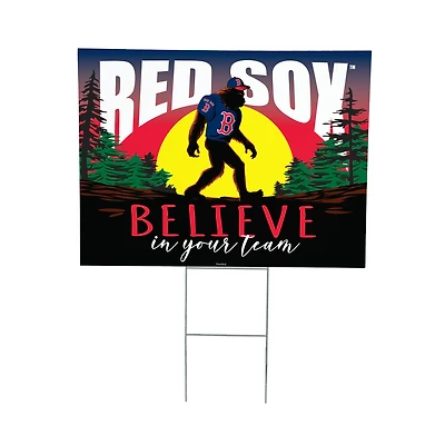 Boston Red Sox 24" x 18" Bigfoot Believe in Yourself Outdoor Staked Yard Sign