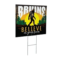 Boston Bruins 24" x 18" Bigfoot Believe in Yourself Outdoor Staked Yard Sign