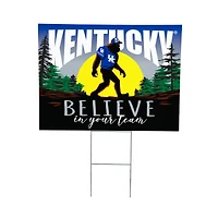 Kentucky Wildcats 24" x 18" Bigfoot Believe in Yourself Outdoor Staked Yard Sign