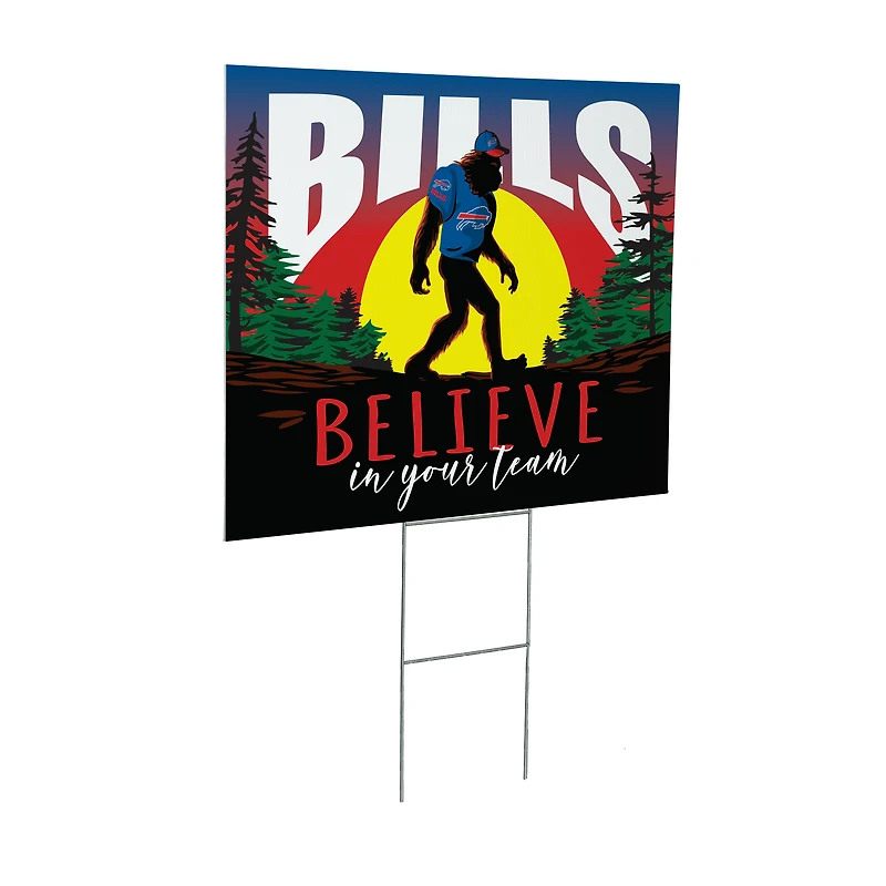 Buffalo Bills 24" x 18" Bigfoot Believe in Yourself Outdoor Staked Yard Sign