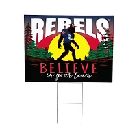 Ole Miss Rebels 24" x 18" Bigfoot Believe in Yourself Outdoor Staked Yard Sign
