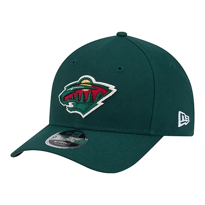 Men's New Era  Green Minnesota Wild 9FORTY M-Crown Adjustable Hat