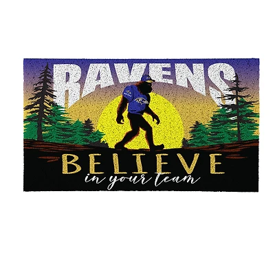 Baltimore Ravens 28" x 16" Bigfoot Believe in Your Team Turf Door Mat
