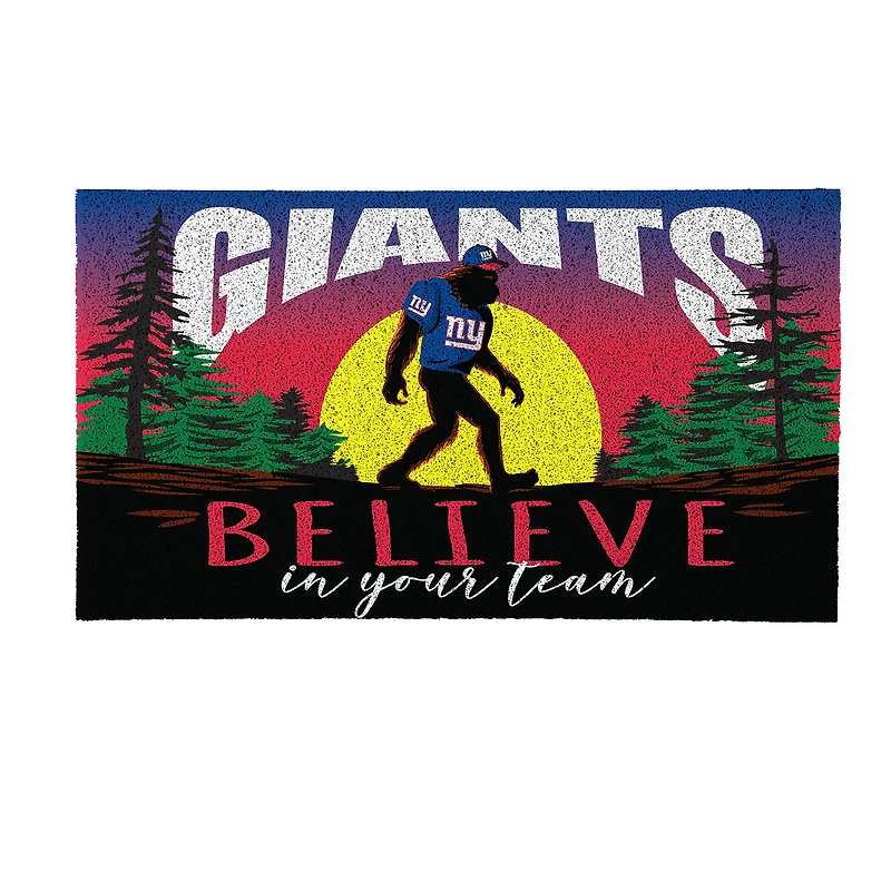 New York Giants 28" x 16" Bigfoot Believe in Your Team Turf Door Mat