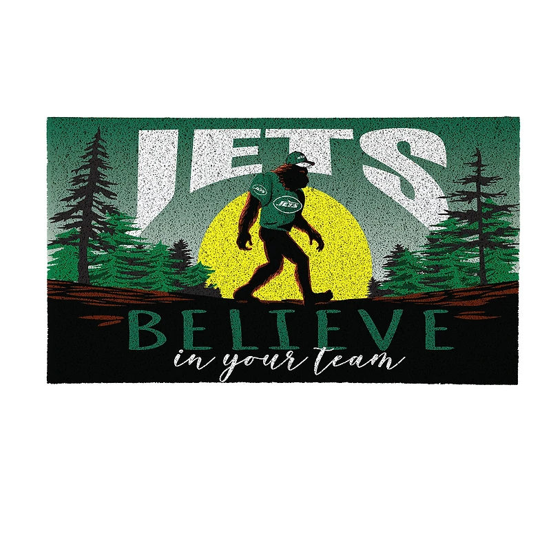 New York Jets 28" x 16" Bigfoot Believe in Your Team Turf Door Mat