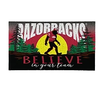 Arkansas Razorbacks 28" x 16" Bigfoot Believe in Your Team Turf Door Mat