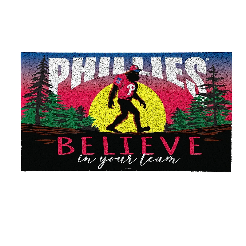 Philadelphia Phillies 28" x 16" Bigfoot Believe in Your Team Turf Door Mat