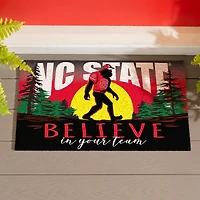 NC State Wolfpack 28" x 16" Bigfoot Believe in Your Team Turf Door Mat