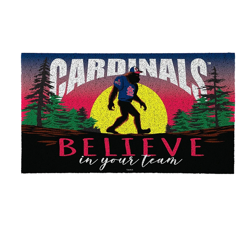 St. Louis Cardinals 28" x 16" Bigfoot Believe in Your Team Turf Door Mat