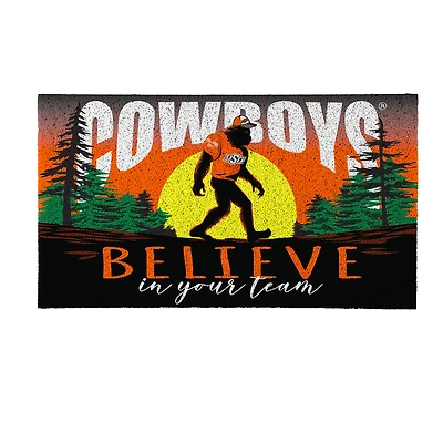 Oklahoma State Cowboys 28" x 16" Bigfoot Believe in Your Team Turf Door Mat