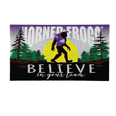 TCU Horned Frogs 28" x 16" Bigfoot Believe in Your Team Turf Door Mat