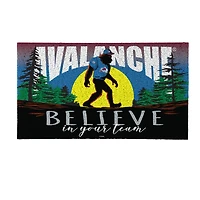Colorado Avalanche 28" x 16" Bigfoot Believe in Your Team Turf Door Mat