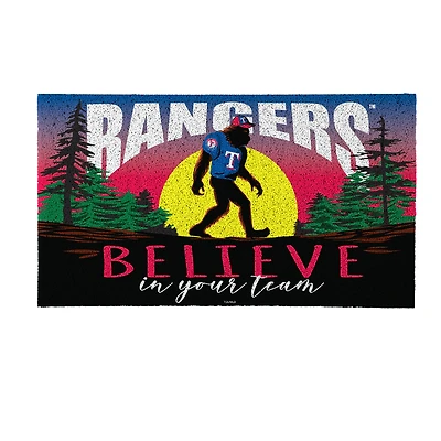 Texas Rangers 28" x 16" Bigfoot Believe in Your Team Turf Door Mat