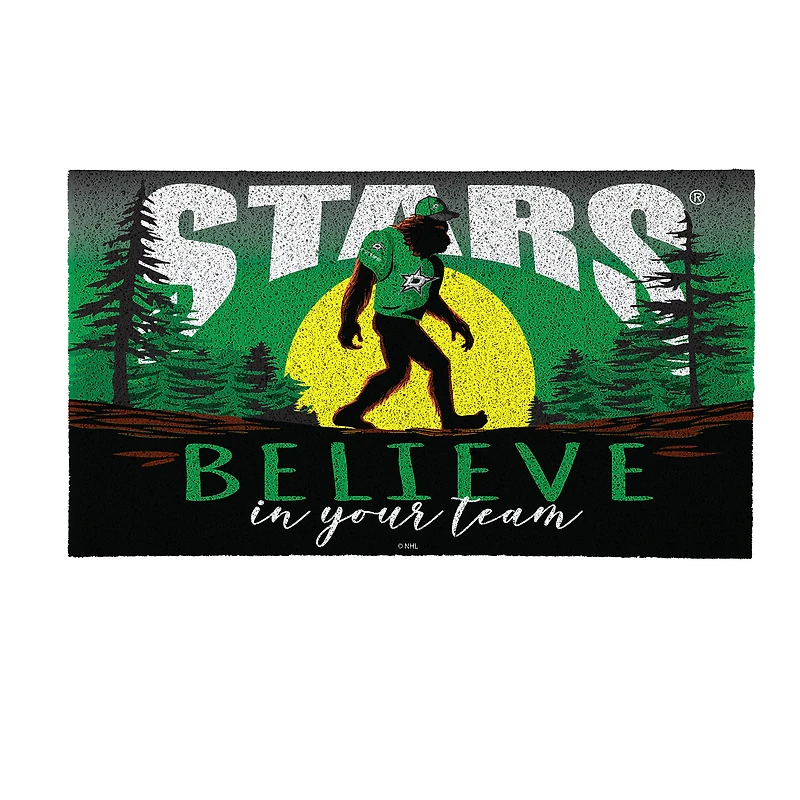 Dallas Stars 28" x 16" Bigfoot Believe in Your Team Turf Door Mat