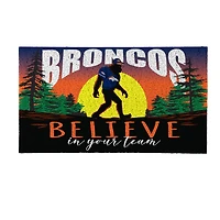 Denver Broncos 28" x 16" Bigfoot Believe in Your Team Turf Door Mat