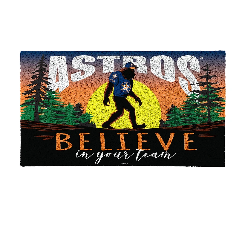 Houston Astros 28" x 16" Bigfoot Believe in Your Team Turf Door Mat