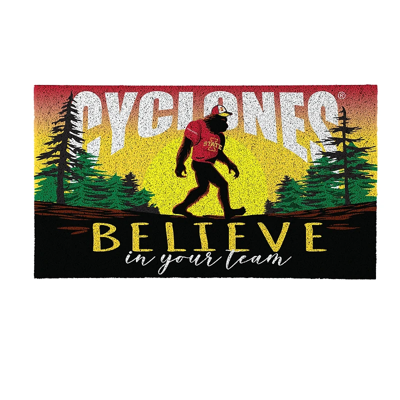 Iowa State Cyclones 28" x 16" Bigfoot Believe in Your Team Turf Door Mat