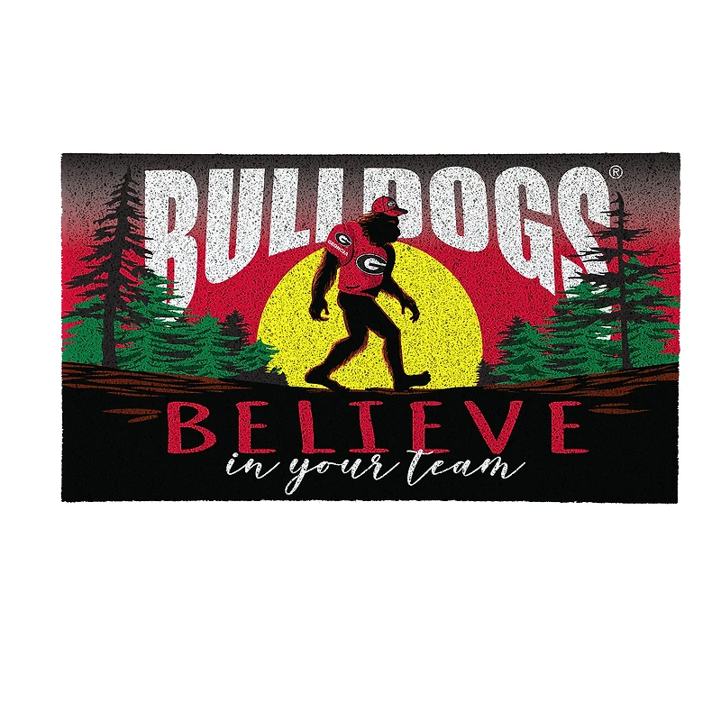 Georgia Bulldogs 28" x 16" Bigfoot Believe in Your Team Turf Door Mat