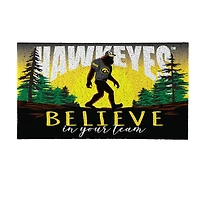 Iowa Hawkeyes 28" x 16" Bigfoot Believe in Your Team Turf Door Mat