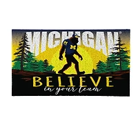 Michigan Wolverines 28" x 16" Bigfoot Believe in Your Team Turf Door Mat