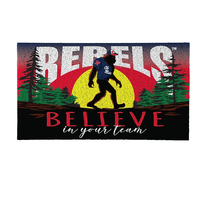 Ole Miss Rebels 28" x 16" Bigfoot Believe in Your Team Turf Door Mat