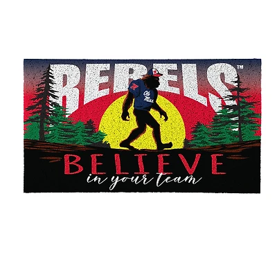 Ole Miss Rebels 28" x 16" Bigfoot Believe in Your Team Turf Door Mat