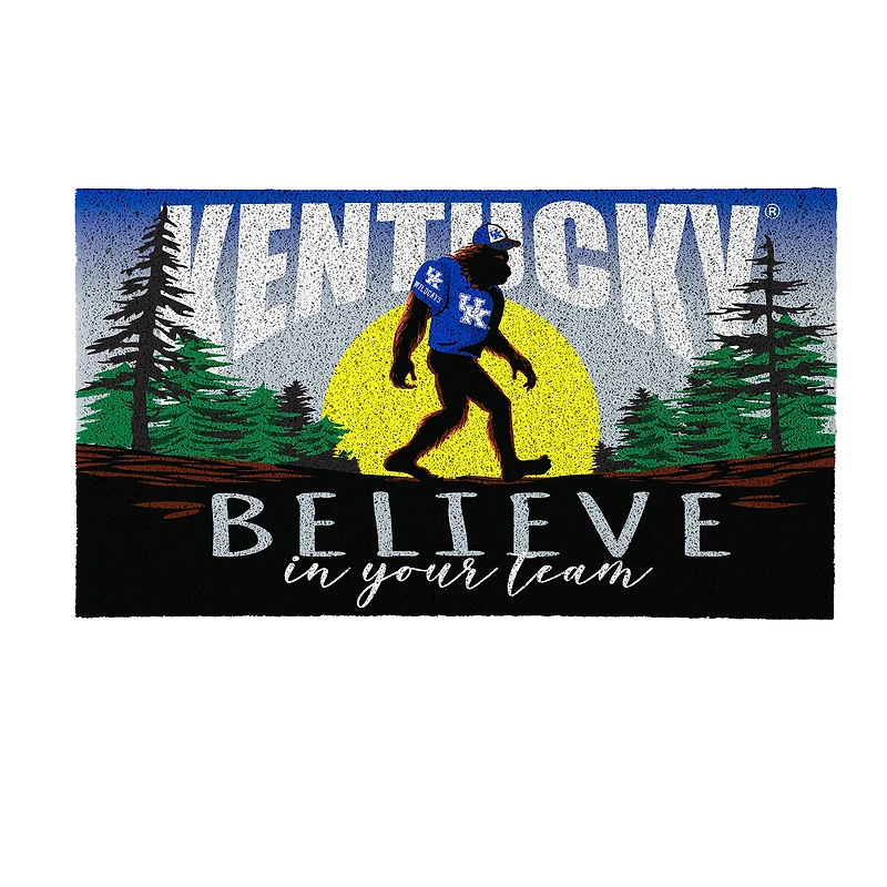 Kentucky Wildcats 28" x 16" Bigfoot Believe in Your Team Turf Door Mat