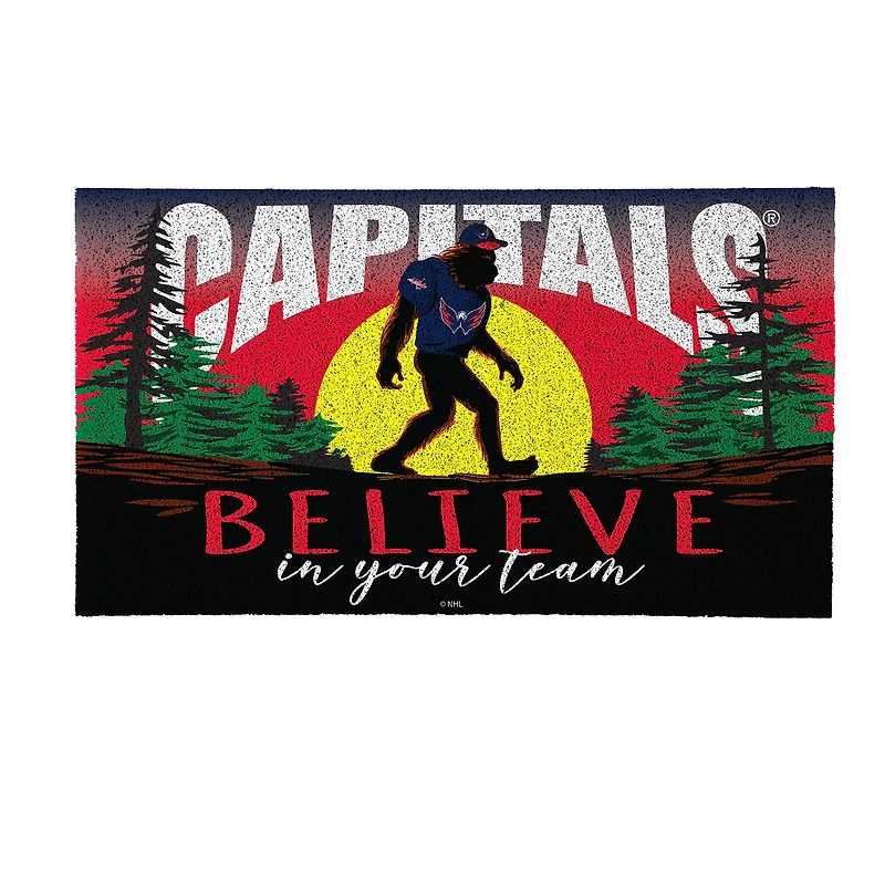 Washington Capitals 28" x 16" Bigfoot Believe in Your Team Turf Door Mat