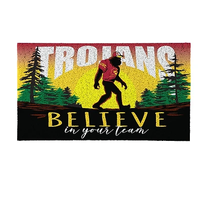 USC Trojans 28" x 16" Bigfoot Believe in Your Team Turf Door Mat