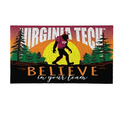 Virginia Tech Hokies 28" x 16" Bigfoot Believe in Your Team Turf Door Mat