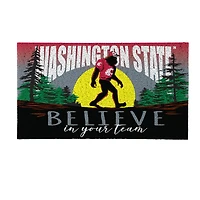 Washington State Cougars 28" x 16" Bigfoot Believe in Your Team Turf Door Mat