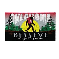Oklahoma Sooners 28" x 16" Bigfoot Believe in Your Team Turf Door Mat