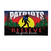 New England Patriots 28" x 16" Bigfoot Believe in Your Team Turf Door Mat