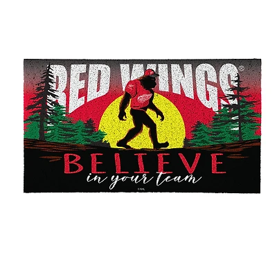 Detroit Red Wings 28" x 16" Bigfoot Believe in Your Team Turf Door Mat
