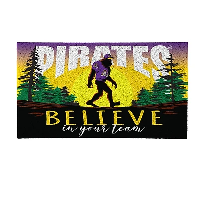ECU Pirates 28" x 16" Bigfoot Believe in Your Team Turf Door Mat
