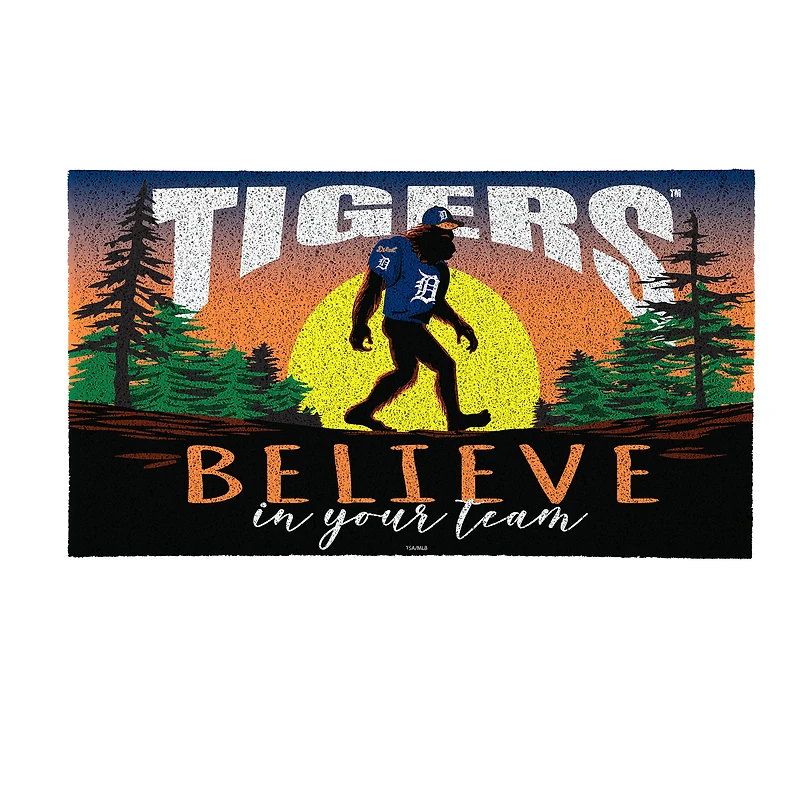Detroit Tigers 28" x 16" Bigfoot Believe in Your Team Turf Door Mat