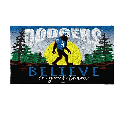 Los Angeles Dodgers 28" x 16" Bigfoot Believe in Your Team Turf Door Mat