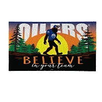 Edmonton Oilers 28" x 16" Bigfoot Believe in Your Team Turf Door Mat
