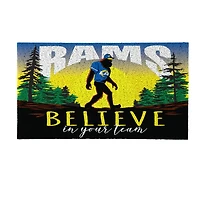 Los Angeles Rams 28" x 16" Bigfoot Believe in Your Team Turf Door Mat