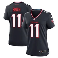 Women's Nike Tremon Smith  Navy Houston Texans Team Game Jersey