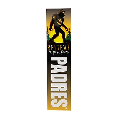 San Diego Padres 46" x 11" Bigfoot Believe in Yourself Porch Leaner Wood Sign